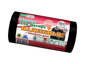 Мешки для мусора 180 л, ароматизированные, черные, в рулоне 25 шт., ПВД, 35 мкм, 1100х930 мм, НАДЕЖНЫЕ, 1802550 в Симферополе