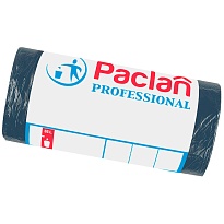 Мешки для мусора 35 л, черный, в рулоне 50 шт., ПНД, 6,2 мкм, 600х500 мм, PACLAN Professional, 604077 в Симферополе