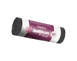 Мешки для мусора 50 л, черные, в рулоне 20 шт., ПНД, 10 мкм, 700х600 мм, SIBIRSKAYA, 101-006 S в Симферополе