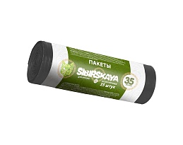 Мешки для мусора 30 л, черные, в рулоне 25 шт., ПНД, 7 мкм, 580х480 мм, SIBIRSKAYA, 101-003 S в Симферополе