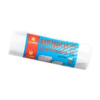 Мешки для мусора 120 л, белые, рулон 10 шт., ПНД, 12 мкм, 1100х690 мм, Эконом, МЭ2622 (МНЭ 120-10б) в Симферополе