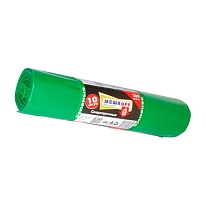Мешки для мусора 300 л, зеленые, в рулоне 10 шт., ПВД 65 мкм, 1400х1000 мм, МЕШКОFF, 4922 в Симферополе