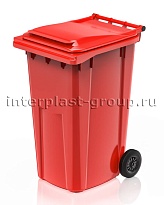 Контейнер для мусора 240 л красный облегченный 240 красный в Симферополе