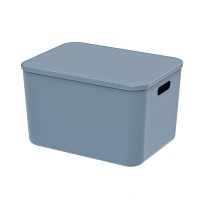 Ящик пластиковый вкладываемый синий 410х305х245 мм в Симферополе
