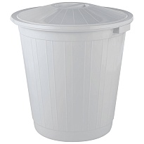 Мусорный бак с крышкой 50 л серый 50 серый в Симферополе