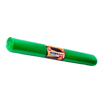 Мешки для мусора 180 л, зеленые, в рулоне 10 шт., ПВД, 50 мкм, 1100х900 мм, МЕШКОFF, 4458 в Симферополе